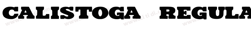 Calistoga  Regular字体转换